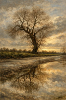 Tree and puddle