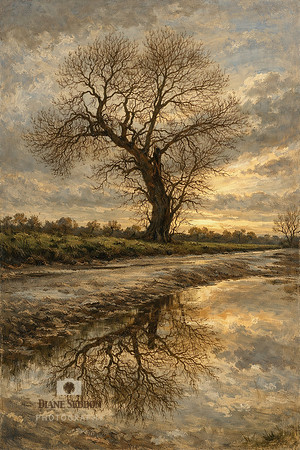 Tree and puddle